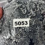 Anthropologie  Size 8 Black, White Floral Print Satin Midi Skirt Photo 12