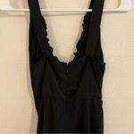 Abercrombie & Fitch cinch neck slip midi dress in black Photo 8