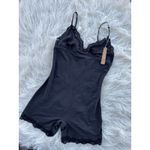 SKIMS  Fits Everybody Lace Triangle Onesie Onyx Size Large Photo 3