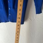 Maurice's Y2k Blue Button Up Cardigan Sweater XS Preppy Office Siren Cottage Photo 6