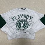 Missguided Playboy Cropped Sweatshirt Photo 0