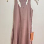 Girlfriend Collective  exercise dress Lola vneck shorts taupe light brown pockets Photo 1