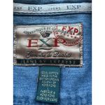 EXPRESS Vintage 90s Chambray Denim Button Down Women's Shirt Size Large Photo 8