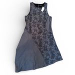 Banana Republic  Floral Print Asymmetrical Hem Midi Dress Gray Size 14 Photo 2