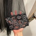 Vintage sexy mesh and lace robe made in USA whimsigoth fairy festival Black Size 2X Photo 5