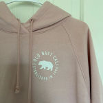 Old Navy NWOT |‎  women’s pale pink fleece lined hoodie — large Photo 2