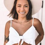 Olivaceous White Tie Crop Top Photo 0