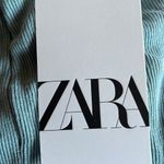 ZARA NWT  RIBBED HIGH WAISTED WIDE LEG PANT SMALL Photo 7