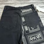 LoxcaVin Women's Streetwear Black Grey Gray Wide Straight Leg Jeans S SM Small Size 26 Photo 5