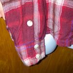 Red Plaid Mossimo Supply Co. Boyfriend Fit Button Down Shirt Photo 5