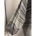 rxb XL Striped Knit Poncho Top Oversized V Neck Pullover Sweater Gray Photo 3