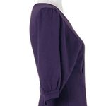 Antonio Melani Women's NEW Balloon Sleeve Plum Merino Wool Sweater Dress Size S Photo 8