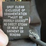 Dave and Johnny by Laura Ryner Dress Black Sequin Skirt Exposed Back Sz 11/12 EUC Photo 13