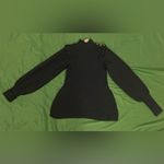 River Island NWT Dark Green Ribbed Sweater with Button Detail size 6 Photo 1