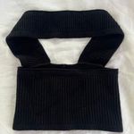 Knit Tube Top Black Photo 2