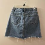 Denim mini skirt White Photo 4