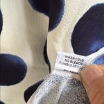 Bryn Walker EUC Oversized Polka Dot Top Small Blue White Photo 6