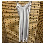 Bebe  Silver Midi Slip Dress Size Small Photo 1