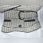 SOIA & KYO  Gray Houndstooth Wool Belted Jacket | M Photo 15