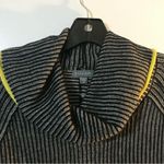 Lilla P Ribbed Striped Gray Turtleneck Sweater Size M Photo 1