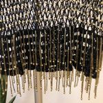 Handmade Beaded Net Tank Top Black Size M Photo 4