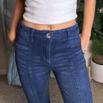 Pilcro Navy blue  by Anthropolgie mid-waisted bootcut jeans Photo 1