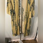 Maurice's  Olive Navy Tie Dye Rayon‎ Kimono Flutter Sleeve medium Photo 2