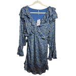 Free People NWT  Sweetest Thing Midnight Cowboy Mini Dress Sz. 2 Photo 2