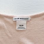 Club Monaco Ruffle Trim Cold Shoulder Long Sleeve Sweater Blush Pink Size XS Photo 11