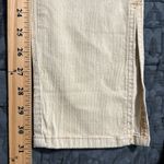 Mud Pie  size XS cream Felix corduroy jeans side slit hem classic cut zipper close Photo 8
