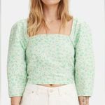 Levi's NWT Levi’s Vintage Floral The Statement Milkmaid Blouse size small Photo 0