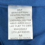 Savanna Jane Floral Embroidered chambray Dress Size medium NWT Blue w/pockets Photo 4