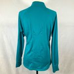 Reebok  long sleeve turquoise athletic performance 1/4 zip pullover size large Photo 3