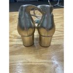 Badgley Mischka Jewel Omari II Sandals Women's 10 Silver Buckle Block Preppy B50 Photo 2