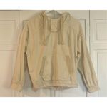 American Eagle  cream cotton hooded pullover sweater size xs Photo 8