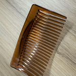 Vintage Plastic Brown Hair Comb Photo 2