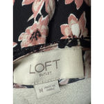 Loft Medium Outlet Pink Black Floral Midi dress Boho Cottage core Whimsigoth Photo 4