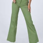 Princess Polly Boogie Pants Green Flare Photo 0