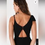 Lulus NWT Lulu’s Savvy Sensation Black Sleeveless Bodycon Dress Size S Photo 1