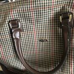 Diane Von Furstenberg VTG DVF Plaid Weekender Carry On Personal Travel Bag Shoulder Strap Large 20X17” Photo 7