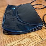 Vintage Black Vegan Patent Leather Envelope Purse Photo 4