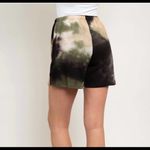 Vine and Love Tie Dye Waffle Knit Shorts Elastic waist‎ Black Size M Photo 1
