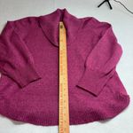 Tahari  Womens Oversized Ribbed Cowl Neck Soft Sweater Raspberry Pink Size Small Photo 1