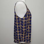 Alice Blue Stitch Fix navy baroque chain print satin tank size medium Photo 3
