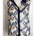 W118 By Walter Baker W118 Walter Baker • Navy Aztec Collared Tank Top Photo 0
