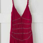 BCBGMAXAZRIA Red Beaded Gown Photo 8
