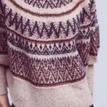 Michelle Nicole Nordic Wool Blend Tribal Sweater Poncho Boho Southwest M Orange Size M Photo 0