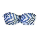 Victoria's Secret Victoria’s Secret Striped Padded Frilly Bandeau Bikini Top Photo 0