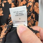 Mittoshop  Black Orange Floral Dress Photo 6