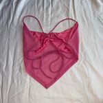 Princess Polly  Pink Mesh Halter Tank Top Photo 3